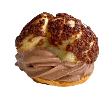 Křupavý větrník choux s čokoládovou šlehačkou a mascarpone